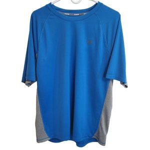 Champion Royal Blue & Gray Workout Tee Shirt Size Men's XL